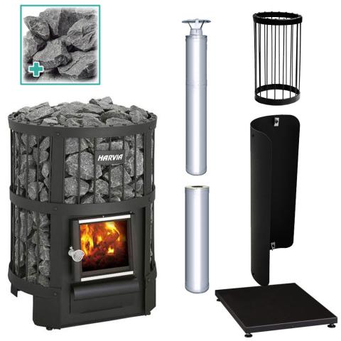 Harvia Legend 150 Stove Kit SS – Premium Wood-Burning Sauna Heater Package