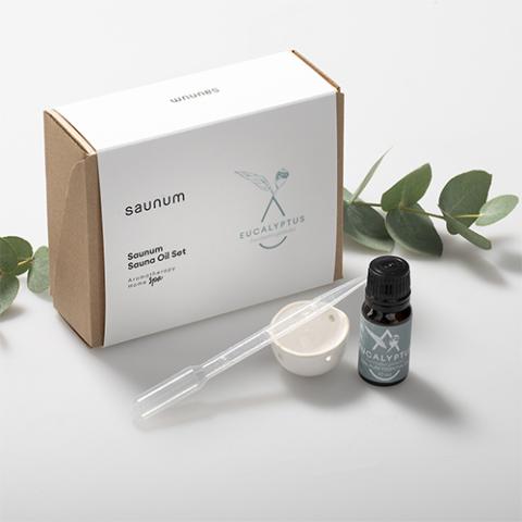 Saunum Aroma Oil Set - Eucalyptus Aroma Oil with Reservoir 10ml