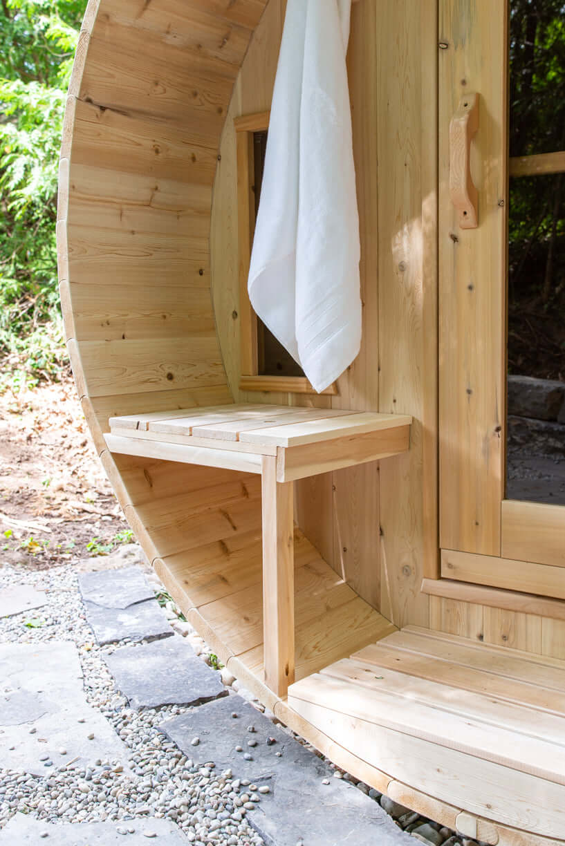 Canadian Timber Tranquility Barrel Sauna - Prime Spot Saunas