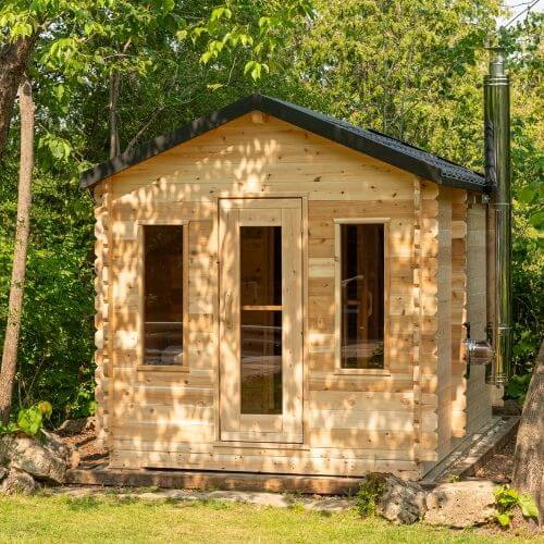 Canadian Timber Georgian Cabin Sauna with Changeroom - Prime Spot Saunas