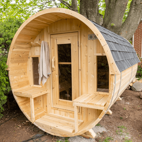 Canadian Timber Tranquility Barrel Sauna - Prime Spot Saunas