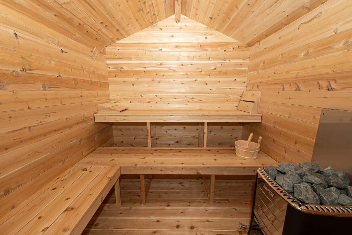 Canadian Timber Georgian Cabin Sauna with Changeroom - Prime Spot Saunas