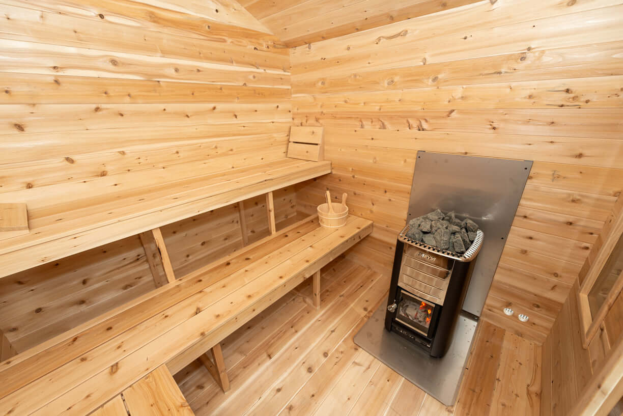 Canadian Timber Georgian Cabin Sauna with Changeroom - Prime Spot Saunas