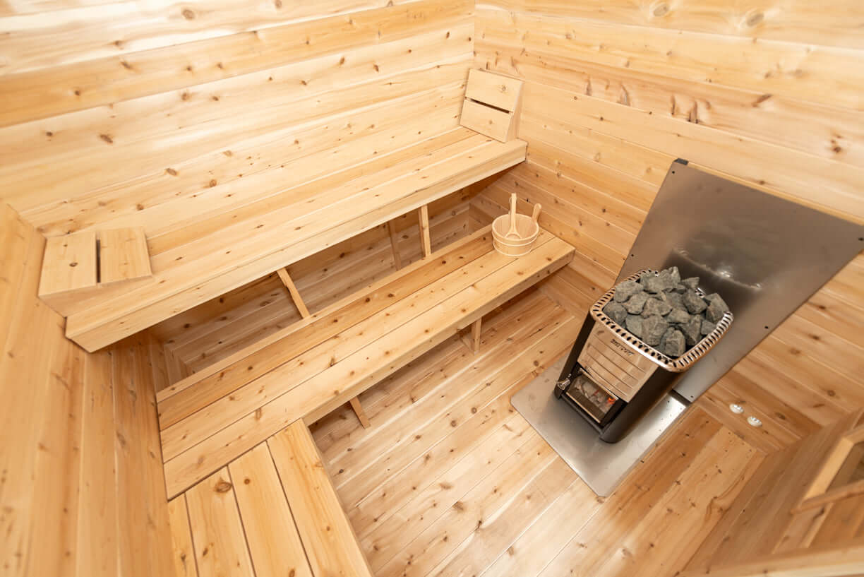 Canadian Timber Georgian Cabin Sauna with Changeroom - Prime Spot Saunas