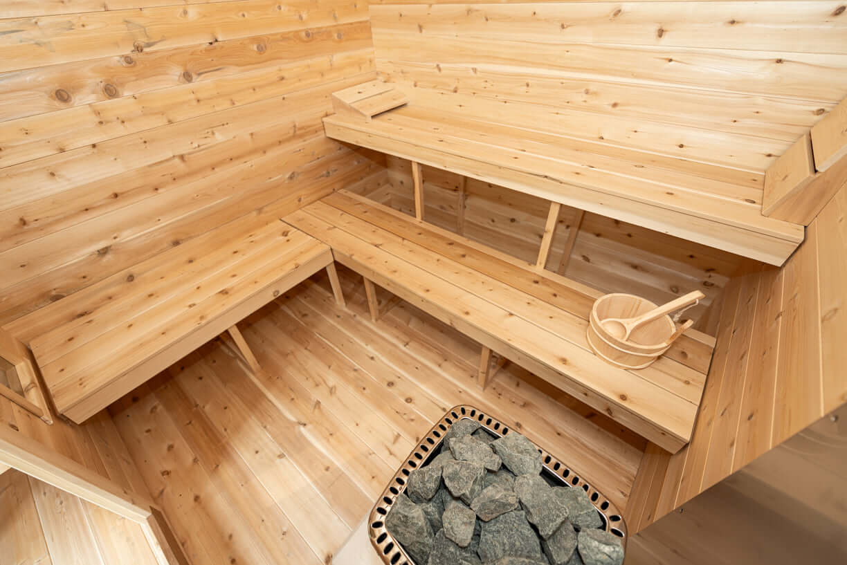 Canadian Timber Georgian Cabin Sauna with Changeroom - Prime Spot Saunas