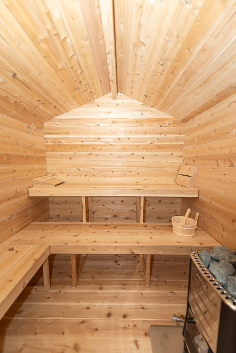 Canadian Timber Georgian Cabin Sauna with Changeroom - Prime Spot Saunas