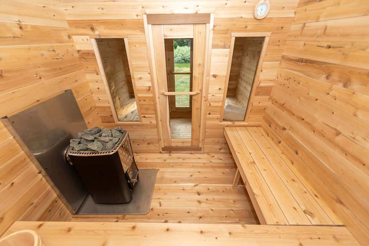 Canadian Timber Georgian Cabin Sauna with Changeroom - Prime Spot Saunas