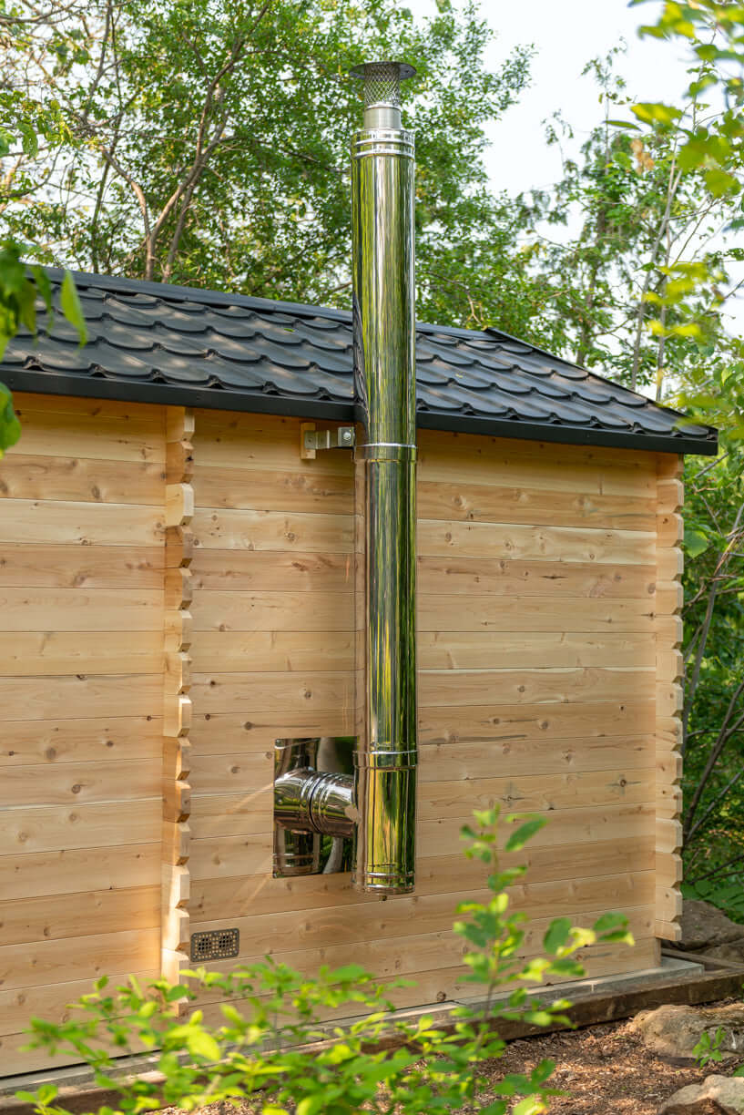 Canadian Timber Georgian Cabin Sauna with Changeroom - Prime Spot Saunas