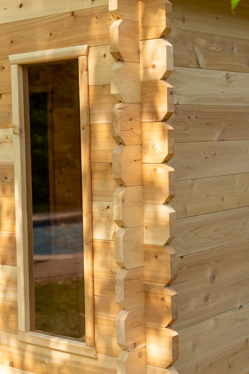 Canadian Timber Georgian Cabin Sauna with Changeroom - Prime Spot Saunas