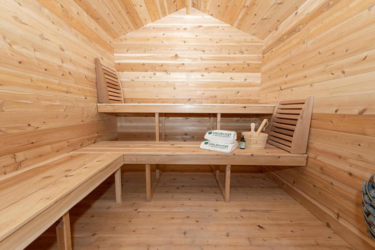 Canadian Timber Georgian Cabin Sauna with Porch - Prime Spot Saunas