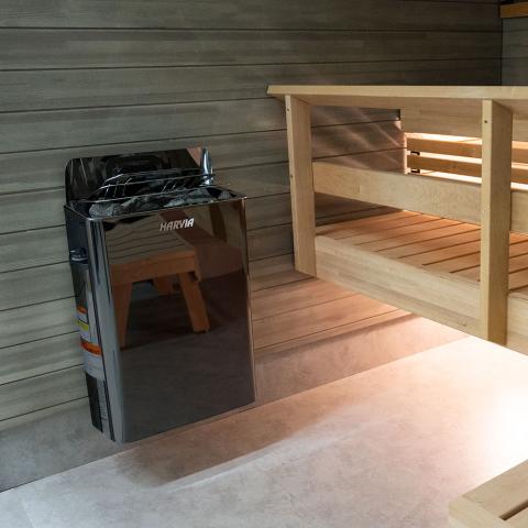 Harvia The Wall SW80 Ultimate Sauna Package