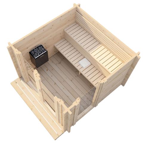 SaunaLife G4 6-Person Garden-Series Outdoor Home Sauna