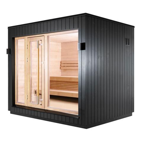 SaunaLife G7 6-Person Garden-Series Fully Assembled Backyard Home Sauna