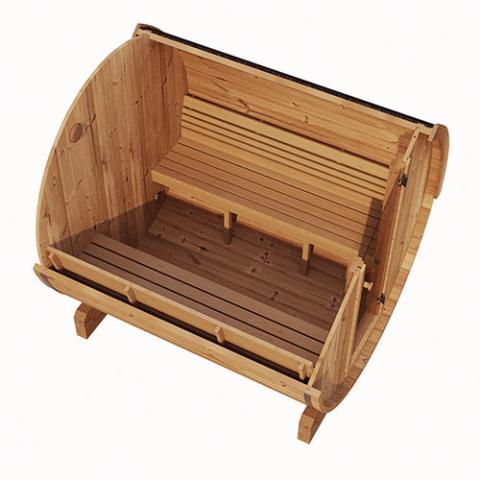 SaunaLife E8 6-Person Barrel Sauna