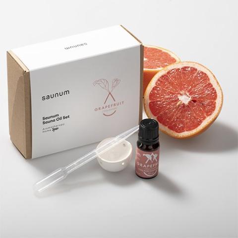 Saunum Aroma Oil Set - Grapefruit Aroma Oil with Reservoir 10ml