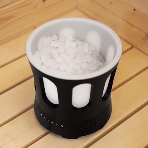 SaunaLife Bluetooth Speaker, Sauna Bucket, with Lights