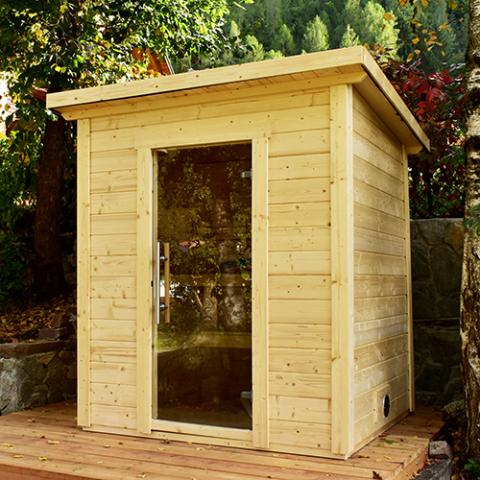 SaunaLife G2 4-Person Garden-Series Outdoor Home Sauna