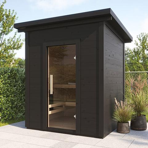 SaunaLife G2 4-Person Garden-Series Outdoor Home Sauna