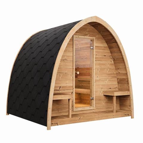 SaunaLife G3 4-Person Garden-Series Outdoor Home Sauna Kit